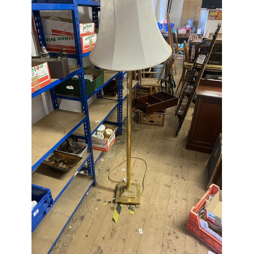 17 - Brass standard lamp