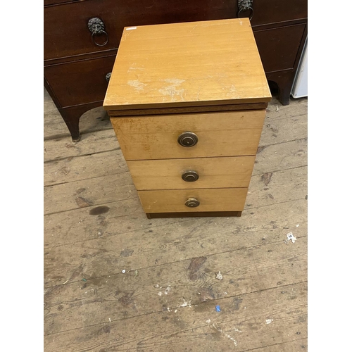 920 - Retro 3 drawer bedside chest