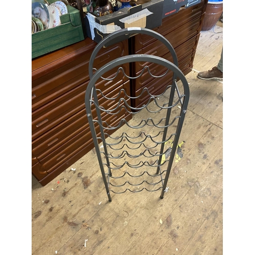 687 - Metal wine rack