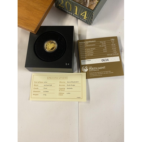 837 - 24ct gold Australian coin