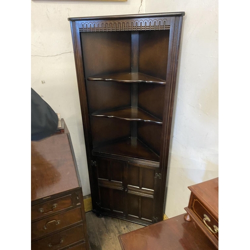 144 - Ercol corner cabinet