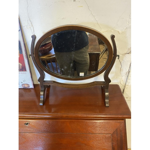 194 - Mahogany swing mirror