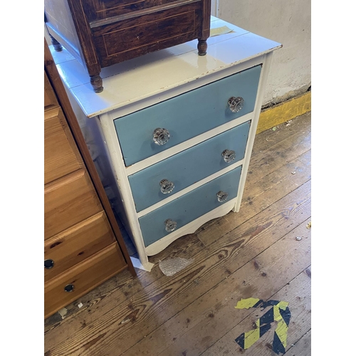 95 - Painted chest 3 drawers