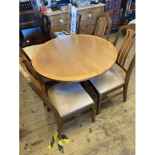 223 - Nathan teak table & 4 chairs