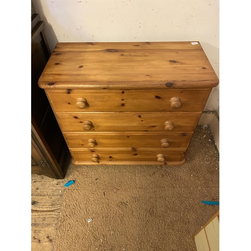 415 - Pine chest 4 drawers