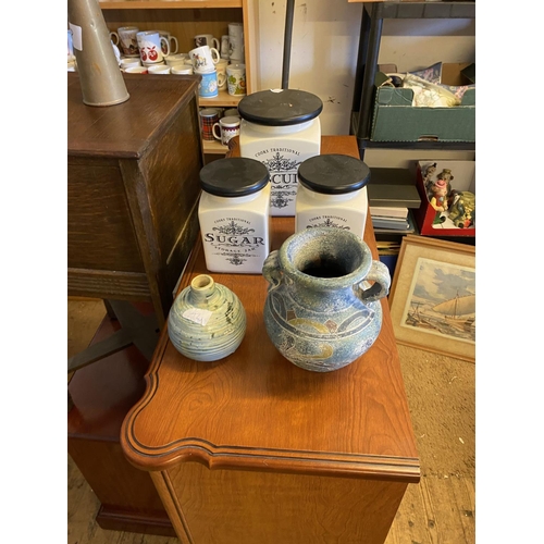 427 - Pottery vases etc