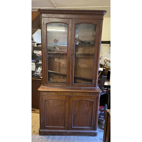 482 - Victorian mahogany bookcase