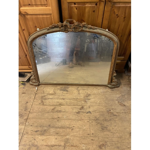 839 - Victorian gilt overmantle