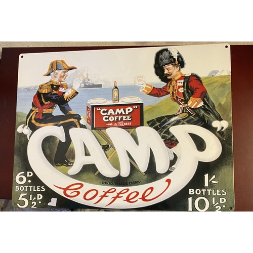 562 - Metal Camp sign