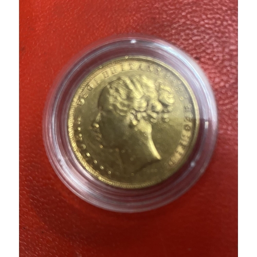 660 - 1876 gold sovereign