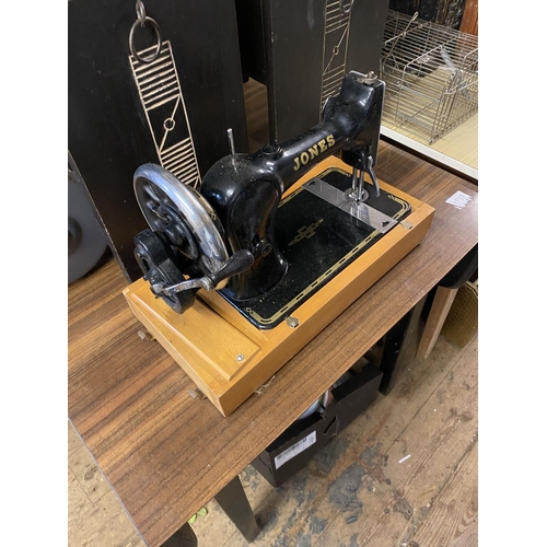 997 - Jones sewing machine with case