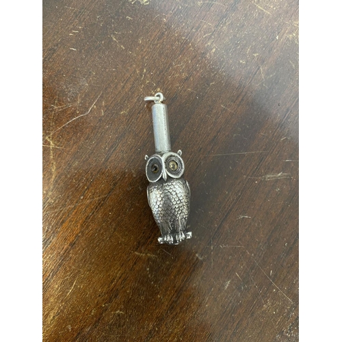 726 - Sampson & Morden silver Owl pencil