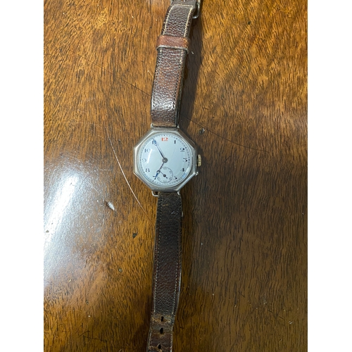 740 - Silver wrist watch