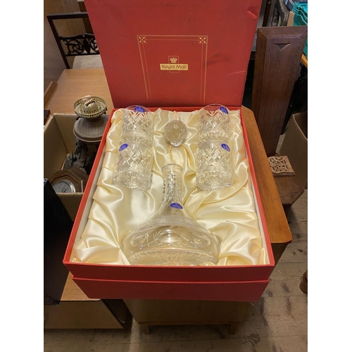 26 - Royal Doulton decanter & glasses