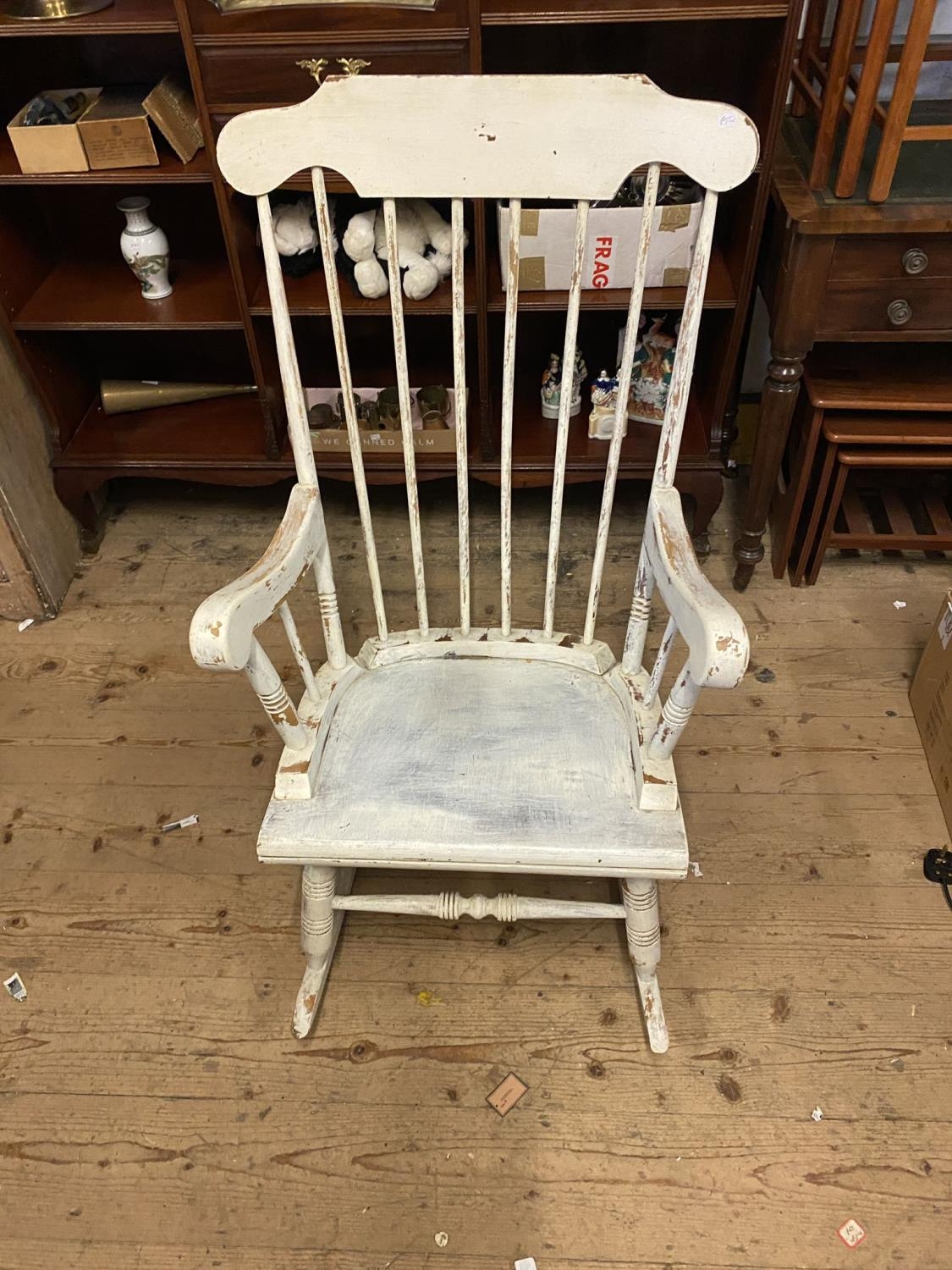 Painted rocking chair