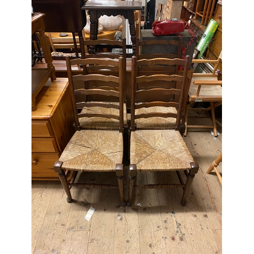 290P - 4 ladder back chairs