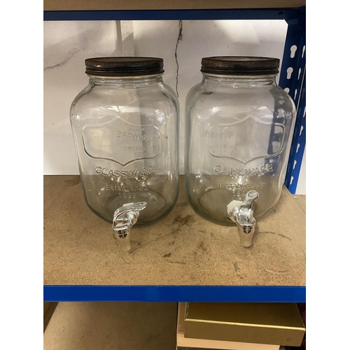 43 - 2 glass jars