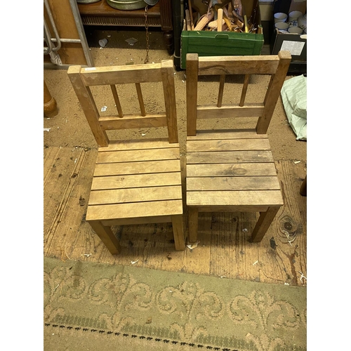 416 - Pair childs chairs