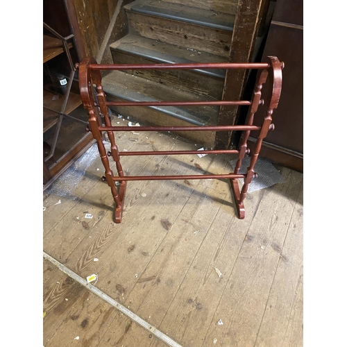 413 - Mahogany towel rail