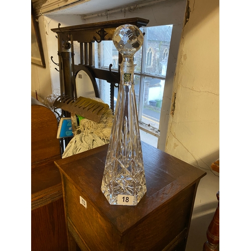 18 - Cut glass decanter