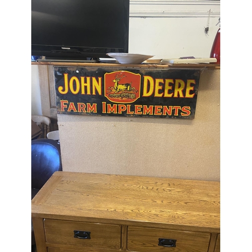 117 - Enamel John Deere sign