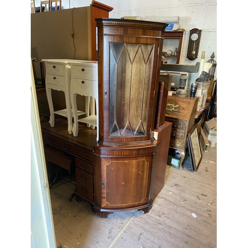 849 - Mahogany corner cabinet