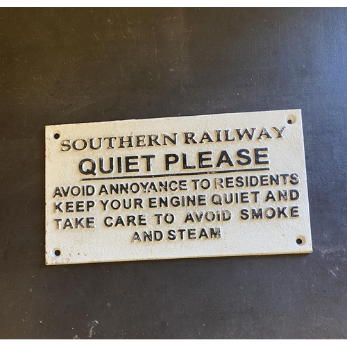 97 - Cast iron Railway sign