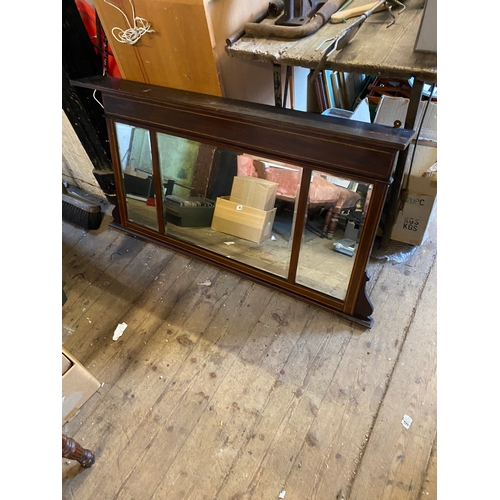 1175 - Mahogany overmantle