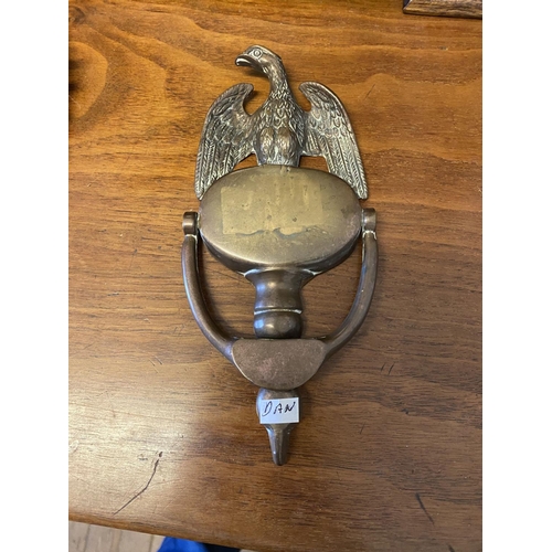 150 - Brass eagle door knocker