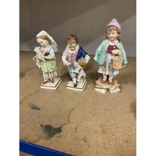 61 - 3 German porcelain figures