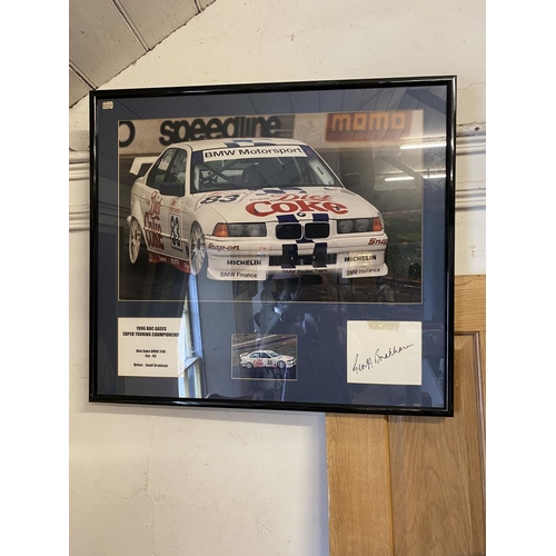 120 - Touring car poster with signature