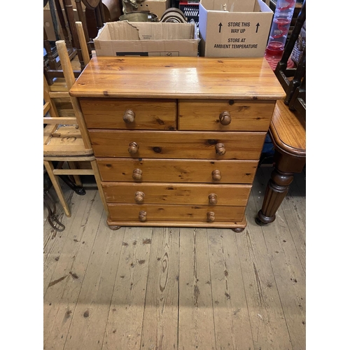 359 - Pine chest 6 drawers