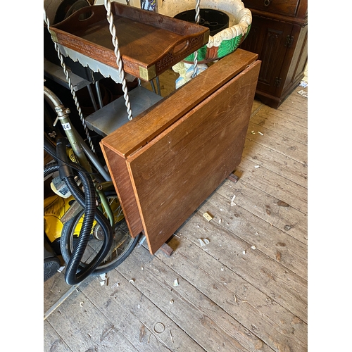 1125 - Mid century drop flap teak table