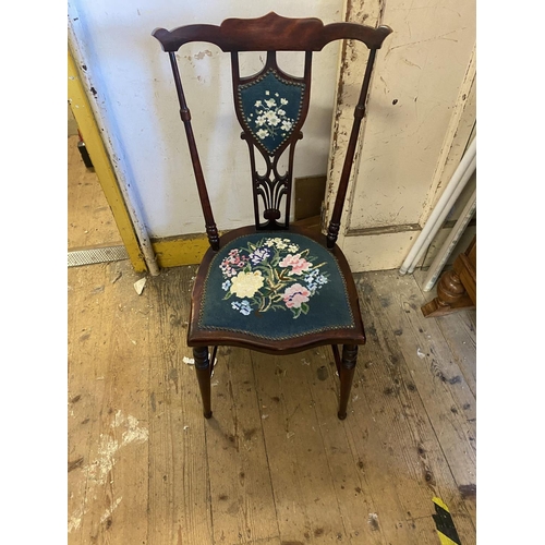 13 - Edwardian mahogany occasional chair