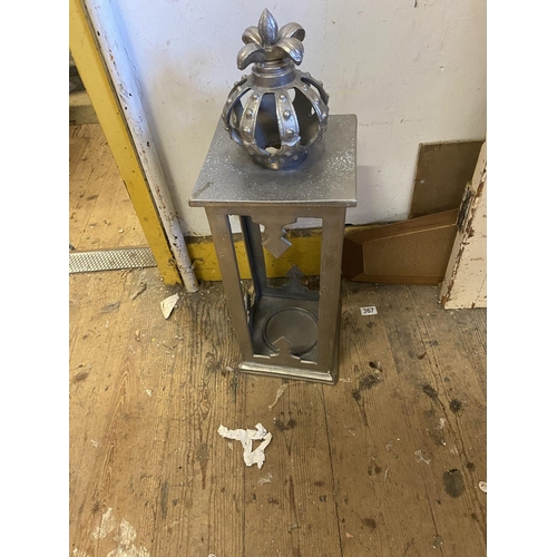 14 - Large metal candle lantern