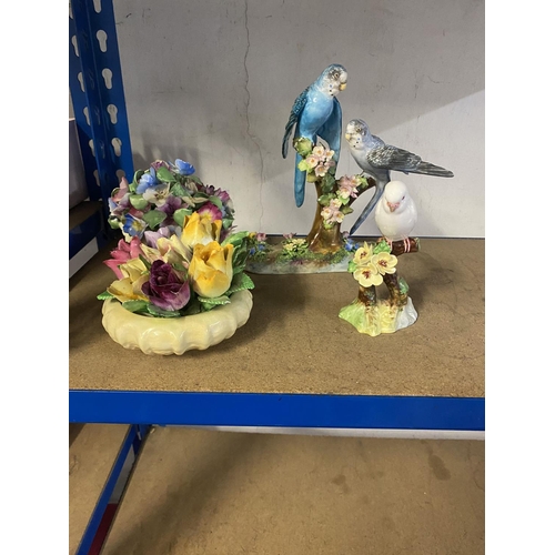 59 - Porcelain bird figures etc