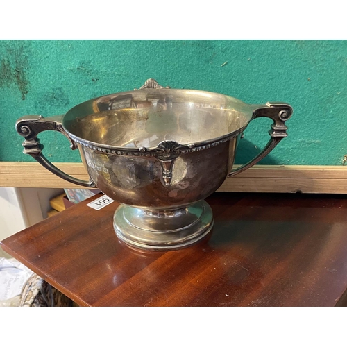 Large silver hallmarked fruit bowl Birmingham 1921 weight 649g