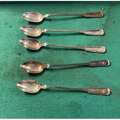 739 - 5 Graham Sterling silver hallmarked spoons weight 164g