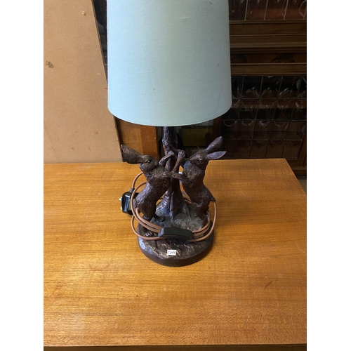 118 - Decorative hare lamp