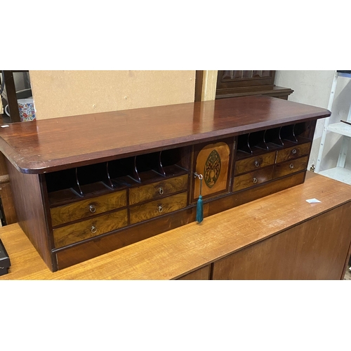 130 - 19th century Mahogany bank of drawers