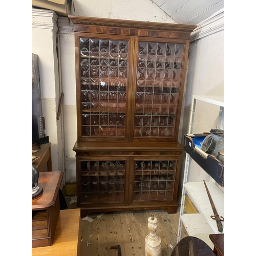 132 - Victorian glazed fronted bookcase