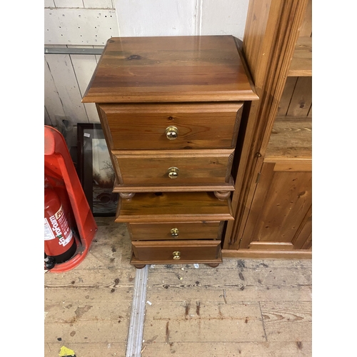 71 - Pair pine bedside chests