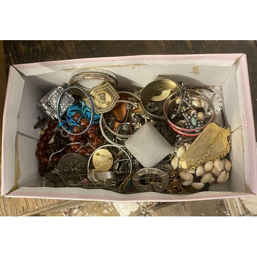 249 - Box costume jewellery