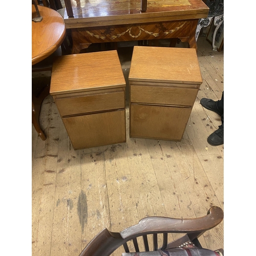 373 - 2 mid century bedside cabinets