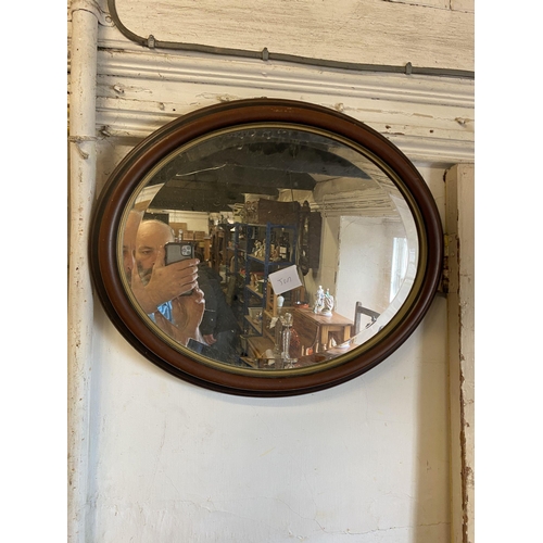 3 - Oval bevelled edge mirror