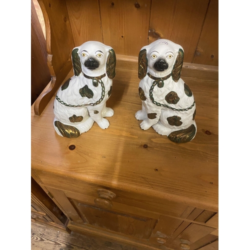 51 - Pair Staffordshire dogs