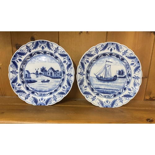 63 - Pair meissen porcelain plates