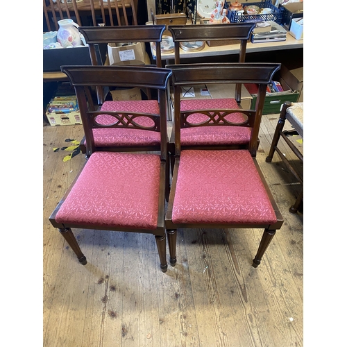 301 - 4 mahogany dining chairs