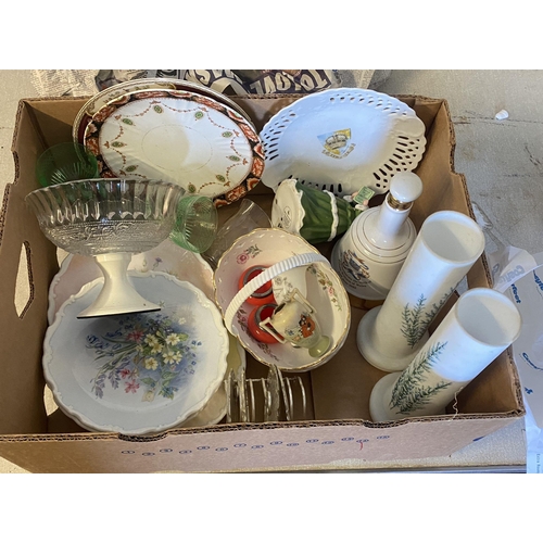 417 - Box china & glassware