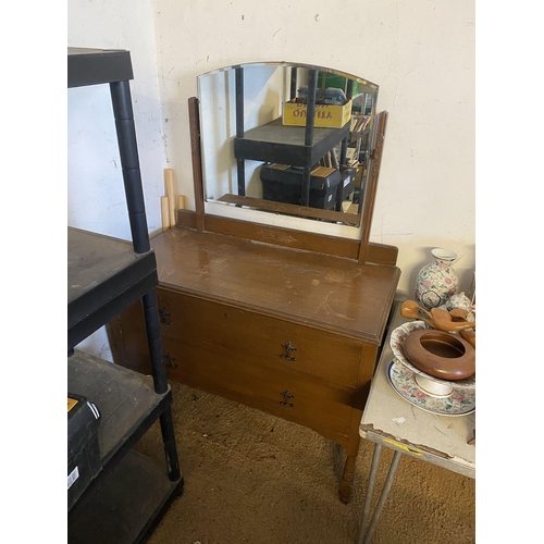 508 - Oak dressing table